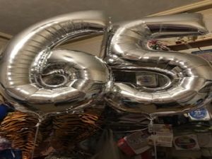 Large number foil balloons